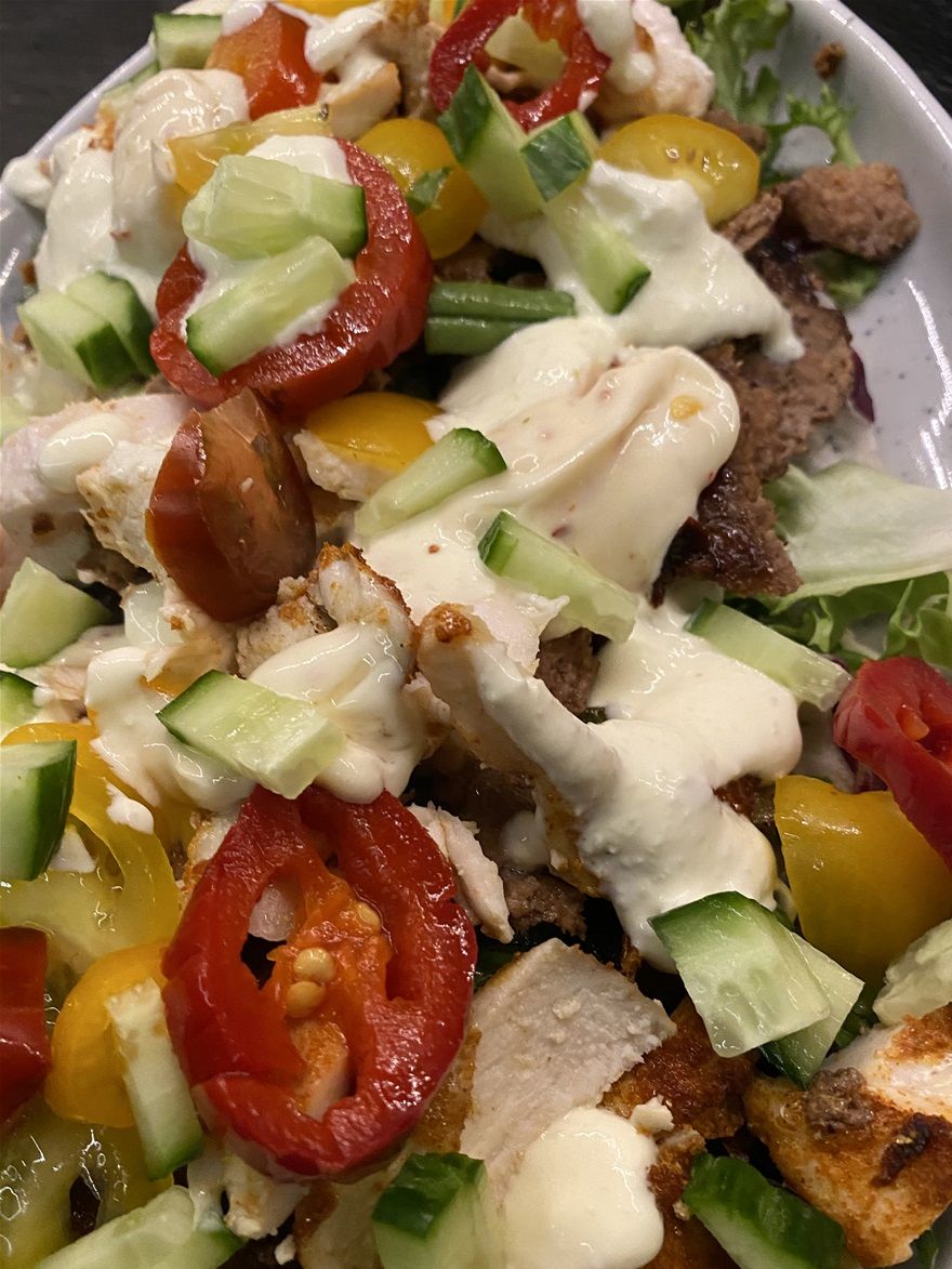 Kebab salat.