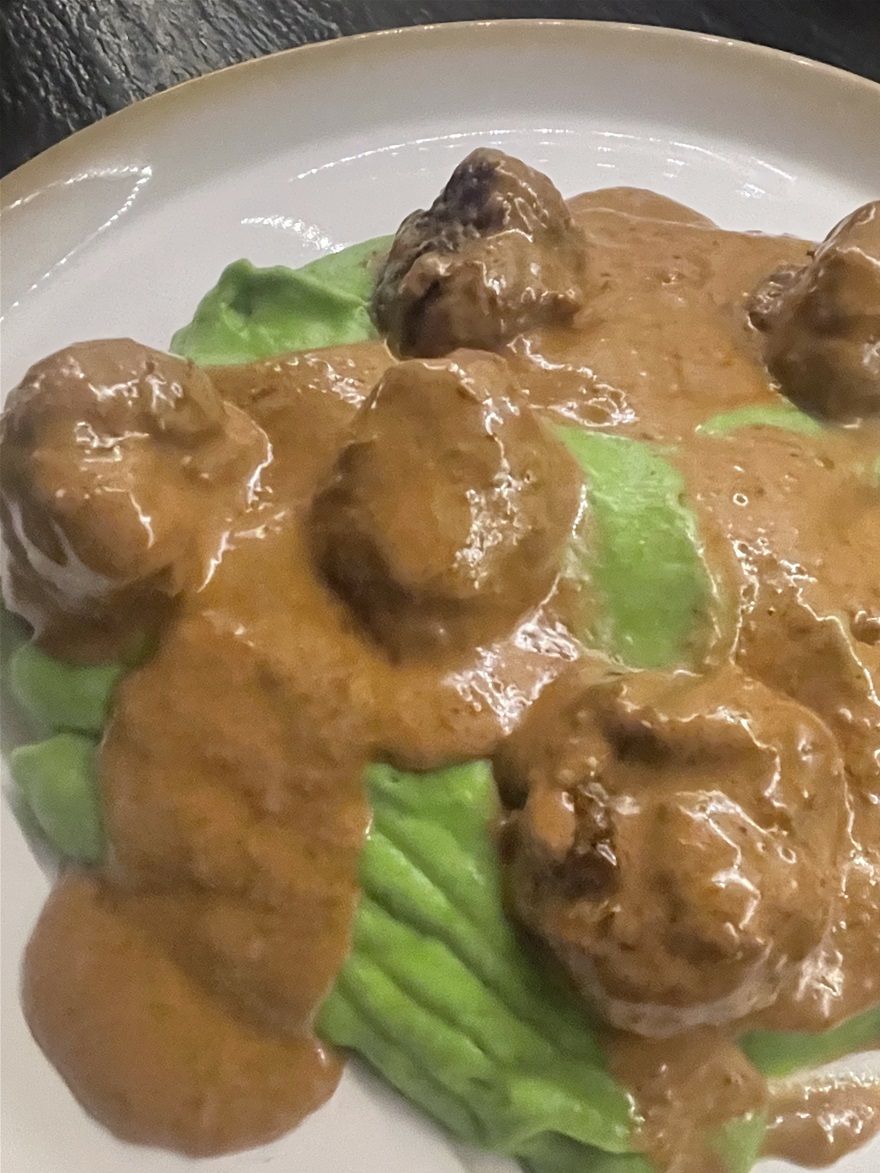 Meat balls med sellerimos.