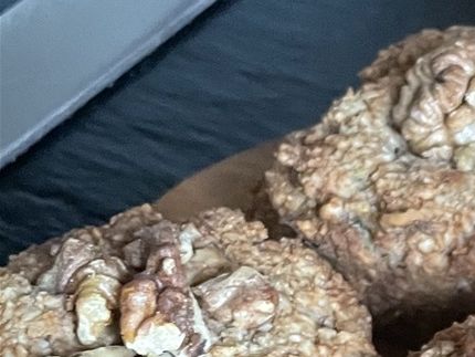 Lækre zucchini muffins med valnød.