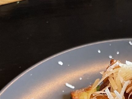 Og her som færdigt mundvandsløbende cabonara.