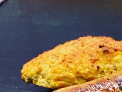 Her det mine bacon/oste pølse.