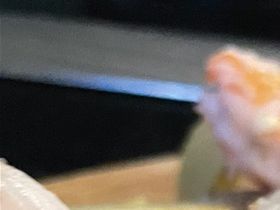 Her er der brugt rejer fra den lokale fiskerhandler.