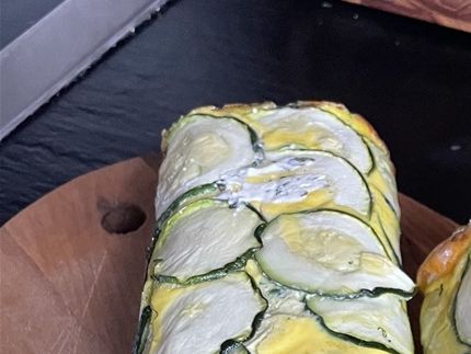 Super lækker squash roulade, med oste creme.