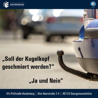 Anhängerkupplung fetten