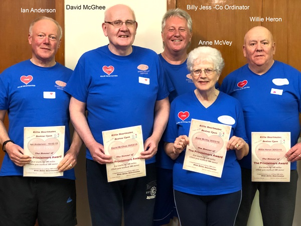 Another four members claim their Proclaimers Award