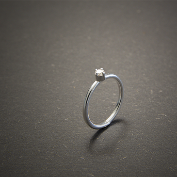 Bague solitaire ag