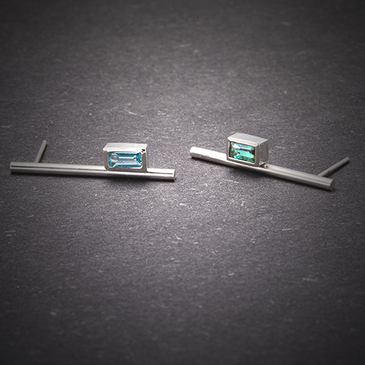 boucles d'oreilles auvents 2 gemmes © kim de rijck