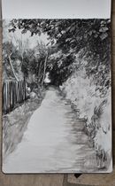 DAY 6, DRAWING ON LOCATION @ GRIMBERGEN, 2021-6-20, aquarelpencil-chin