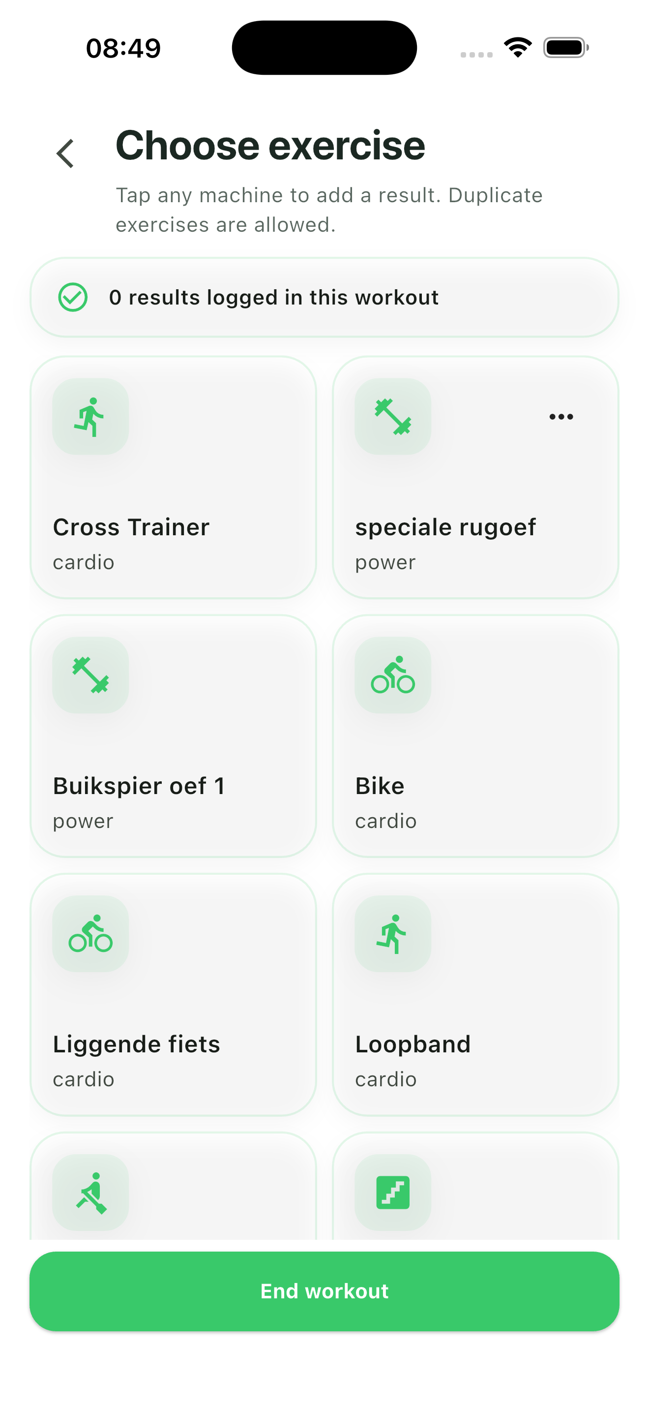 Overzicht oefeningen