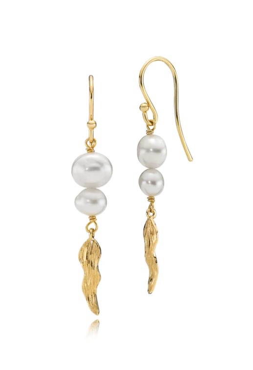 Ellie - Lange Øreringe Forgyldt