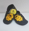 Haferlschuh schwarz gelb