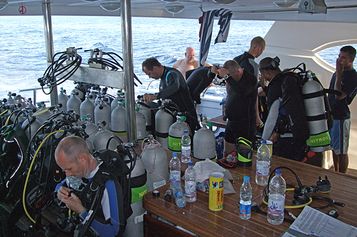 Team Two getting ready