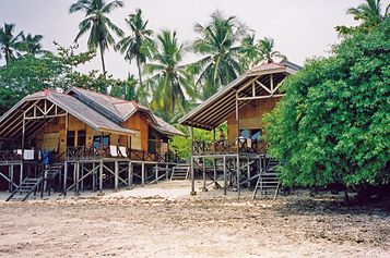 Cabins at lowtide (ours to the left)