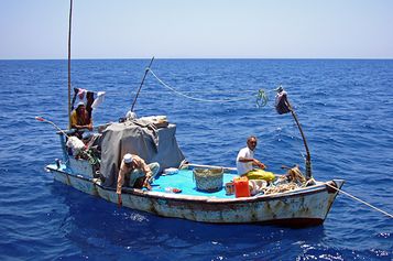 Local fishing boat
