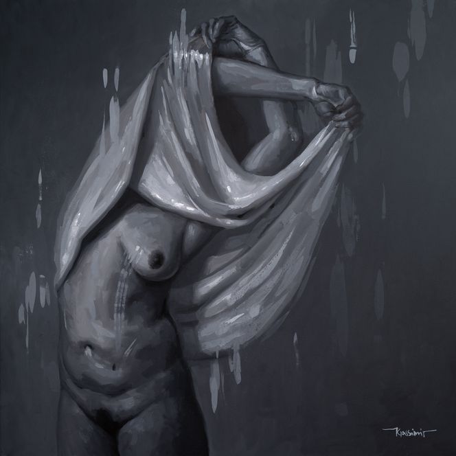 Sasha, Öl auf Leinwand, 100x100 cm