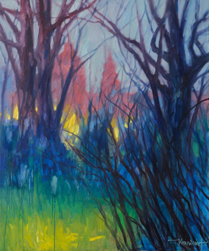 Durchblick, Öl auf Leinwand 120x100 cm, 2018