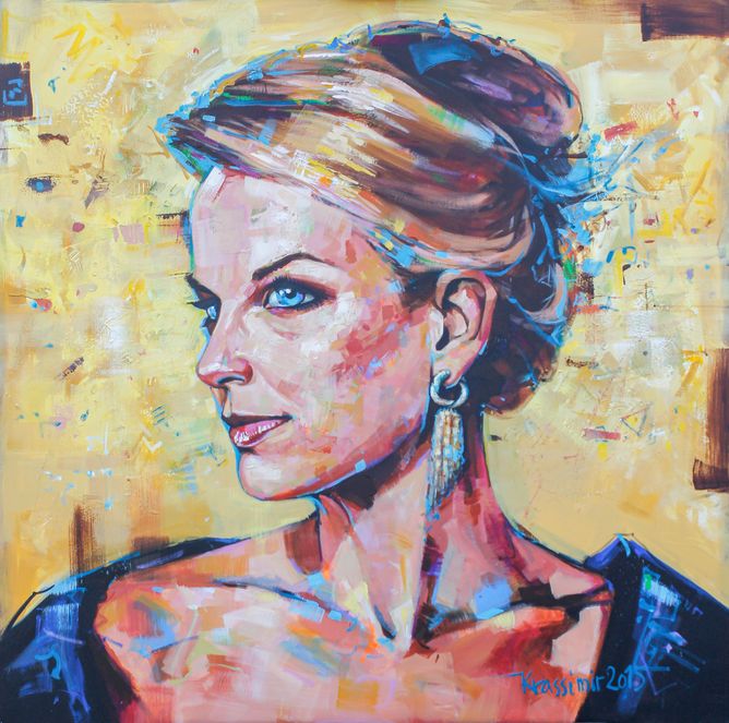 Acryl und Öl auf Leinwand, 100x100cm