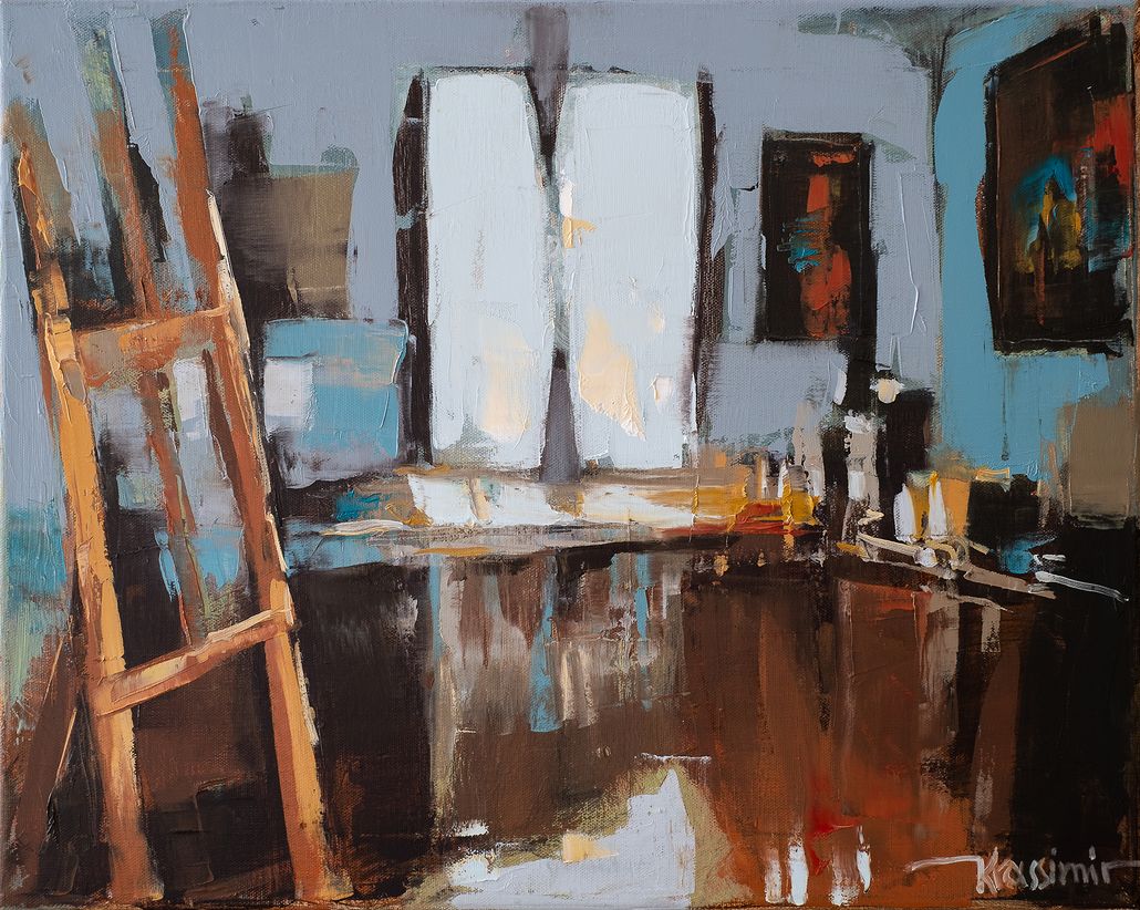 Silent City #14, Öl auf Leinwand, 40x50cm, Krassimir Kolev 2020