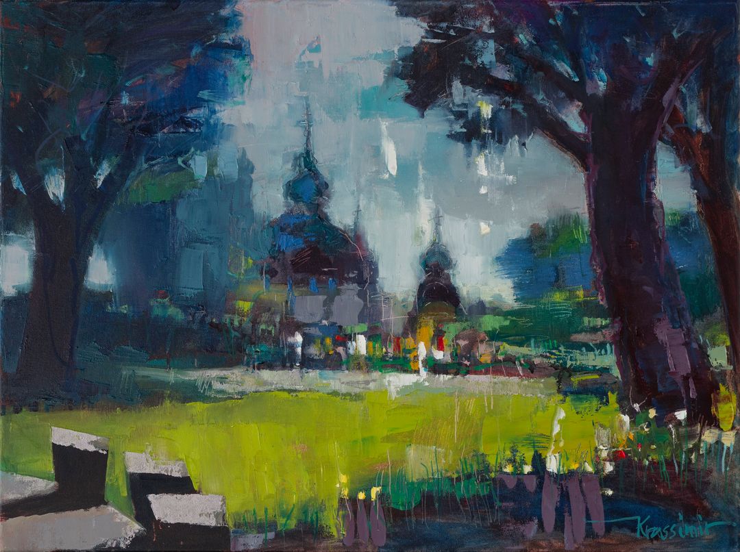 Morgengesang, Öl auf Leinwand 60x80 cm, 2018