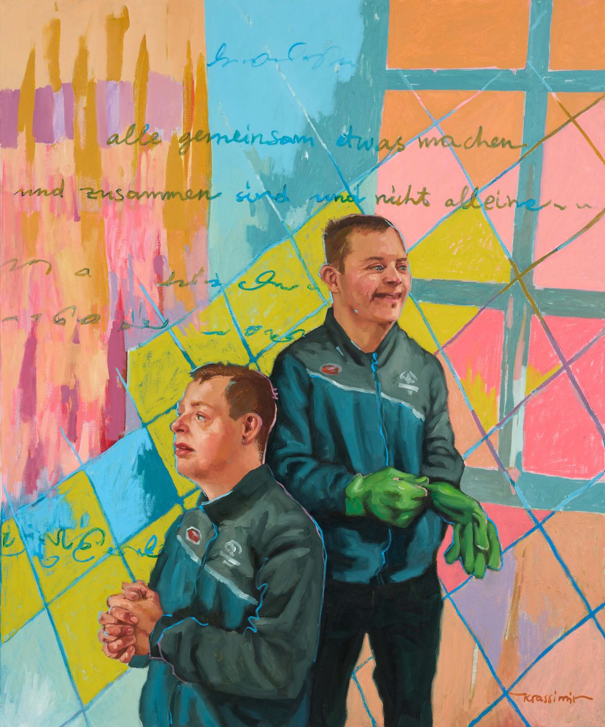 Niklas, Öl auf Leinwand, 120x100cm