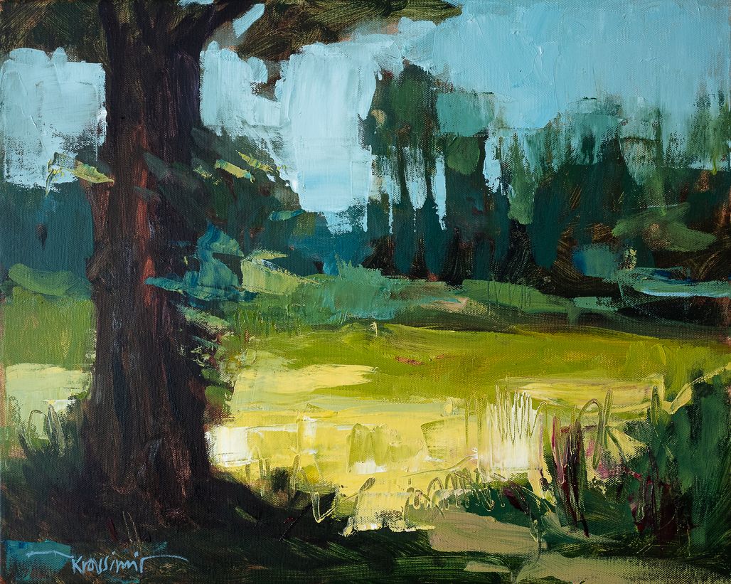 Silent City #17, Öl auf Leinwand, 40x50cm, Krassimir Kolev 2020
