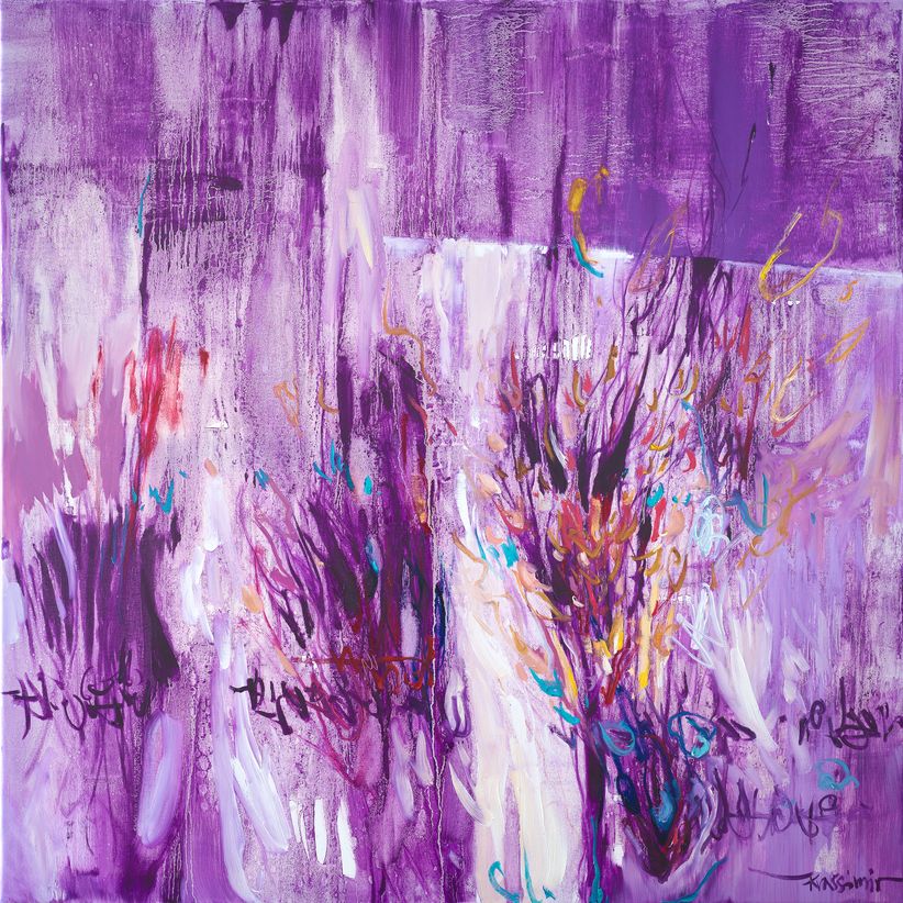 Soulscape #18, Öl auf Leinwand, 100x100cm, Krassimir Kolev 2021