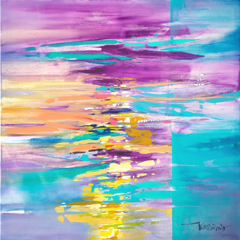 Soulscape #21, Öl auf Leinwand, 100x100cm, Krassimir Kolev 2021