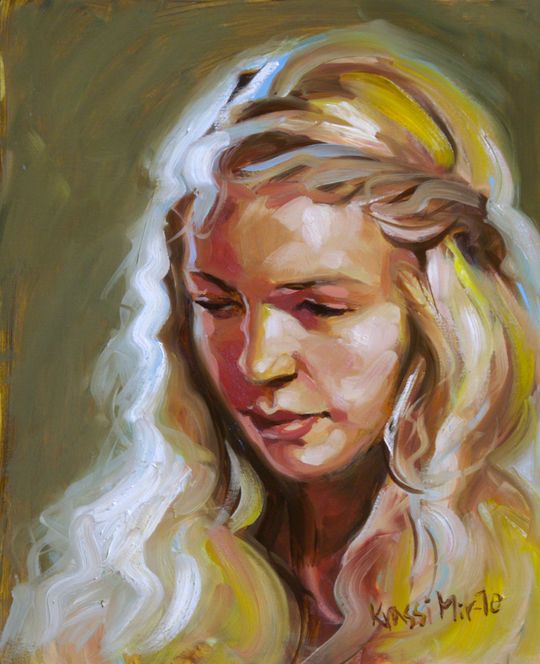 Hannah, Öl auf Leinwand, 30x20 cm