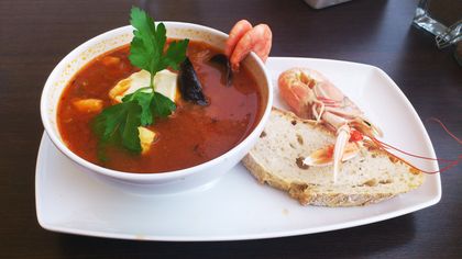 Fisksoppa Göstas krog Smögen 