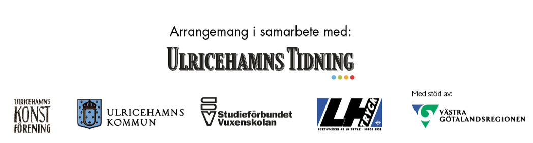 I samarbete med Ulricehamns tidning, Ulricehamns Konstförening, Ulricehamns Kommun, SV, LH Tryck, Vg-regionen