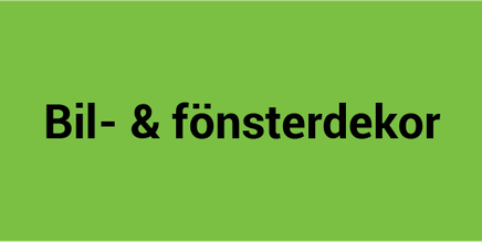 Bil & Fönsterdekor