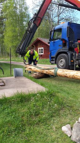 Ny brunnsstolpe 