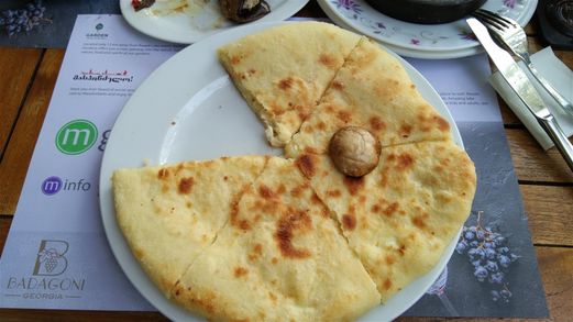 Imeruli khachapuri at BreadHouse restaurant.