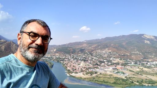 Mtskheta seen from Jvari Monastery.