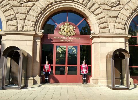 The guards in front of the President of Republic of Bulgaria.