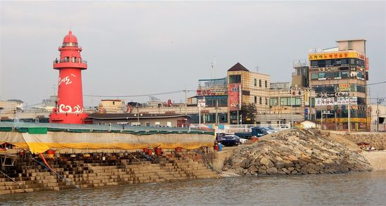 The village seen from the Pier.