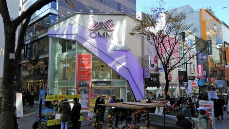 Myeongdong-gil road.