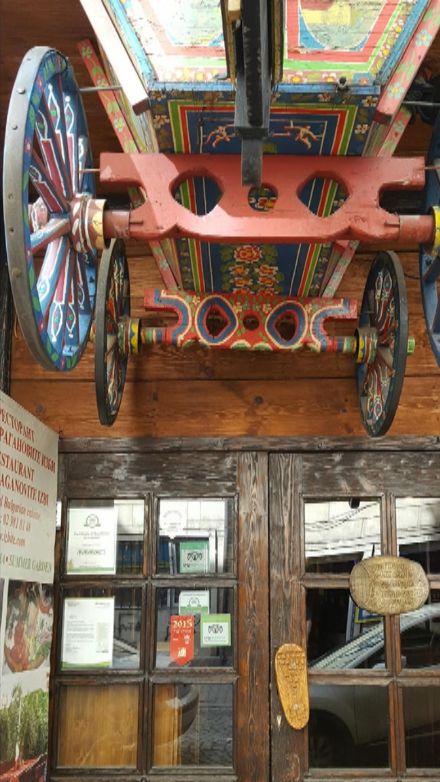 The entrance of the Hadjidragana Tavern.