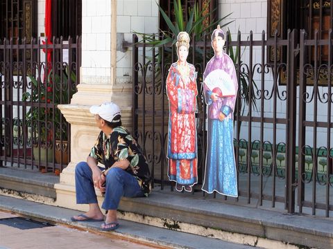 Outside Baba-Nyonya Heritage Museum