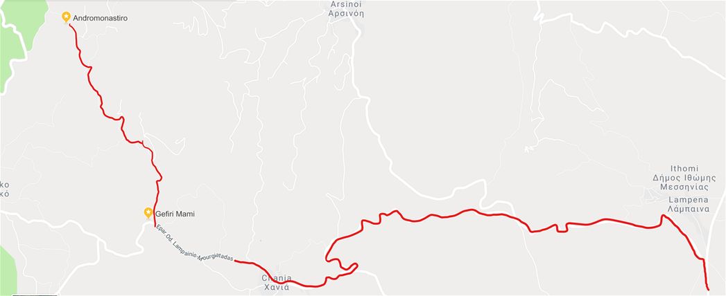 How to drive to Andromonastero.