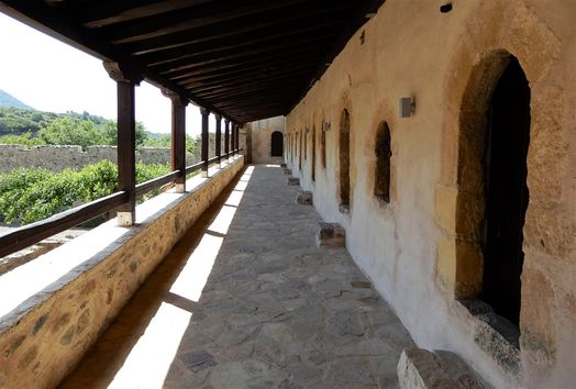 The cells on the upper floor of the west wing.