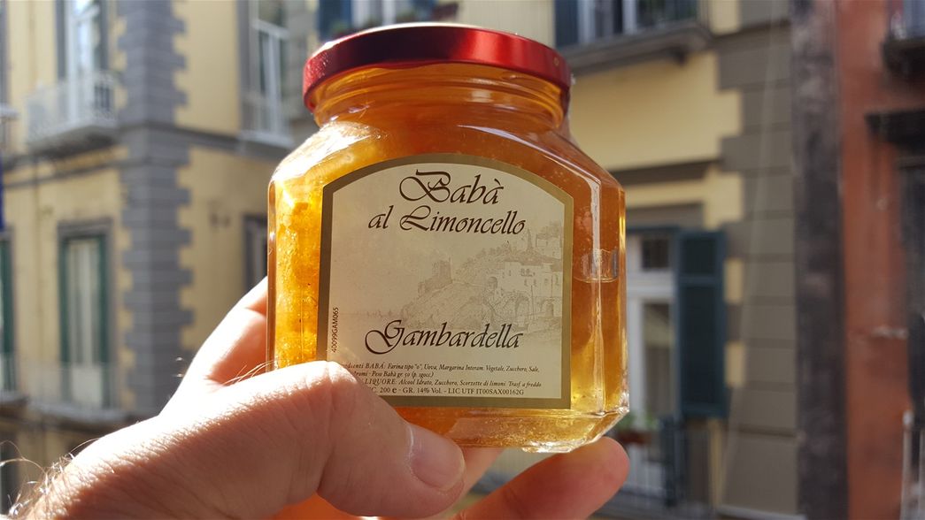 Baba al Limoncello.  A perfect souvenir.