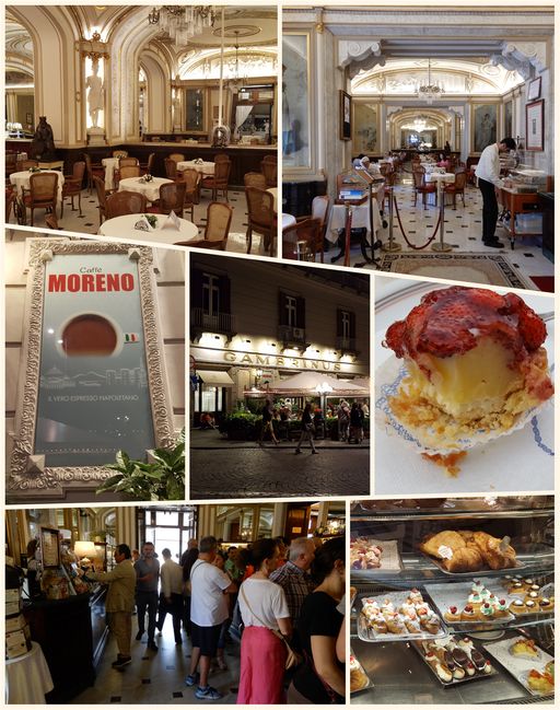 Located between the impressive piazza del Plebiscito and pedestrianized via Chiaia, it’s impossible to miss the Gran Caffè Gambrinus.
