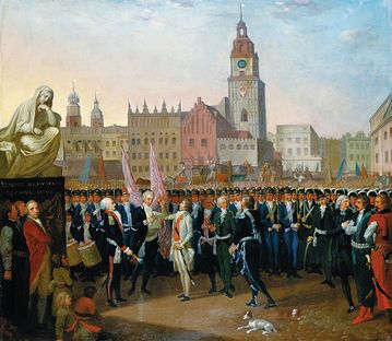 The Town Hall and its Tower at a 1797 painting by Franciszek Smuglewicz.
