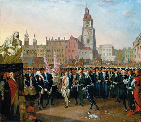 The Town Hall and its Tower at a 1797 painting by Franciszek Smuglewicz.
