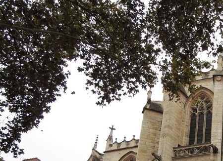 Église Saint-Nizier, seen from Rue du Président Édouard Herriot.