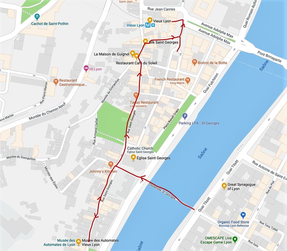 Saint-Georges quarter walk.