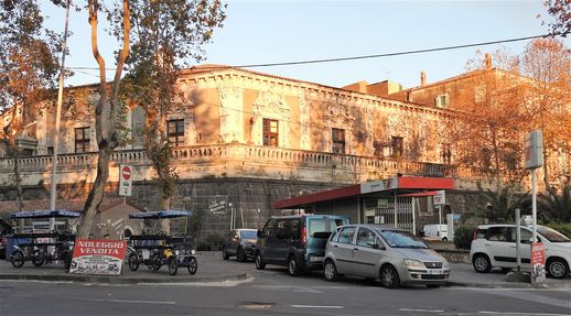 Palazzo Biscari, the side facing the sea.