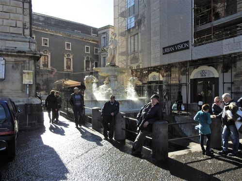 Amenano fountain.
