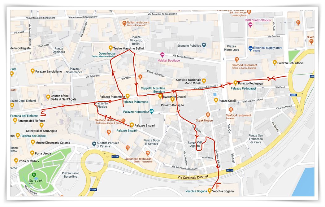 Via Vittorio Emanuele II walk - East of Duomo.
